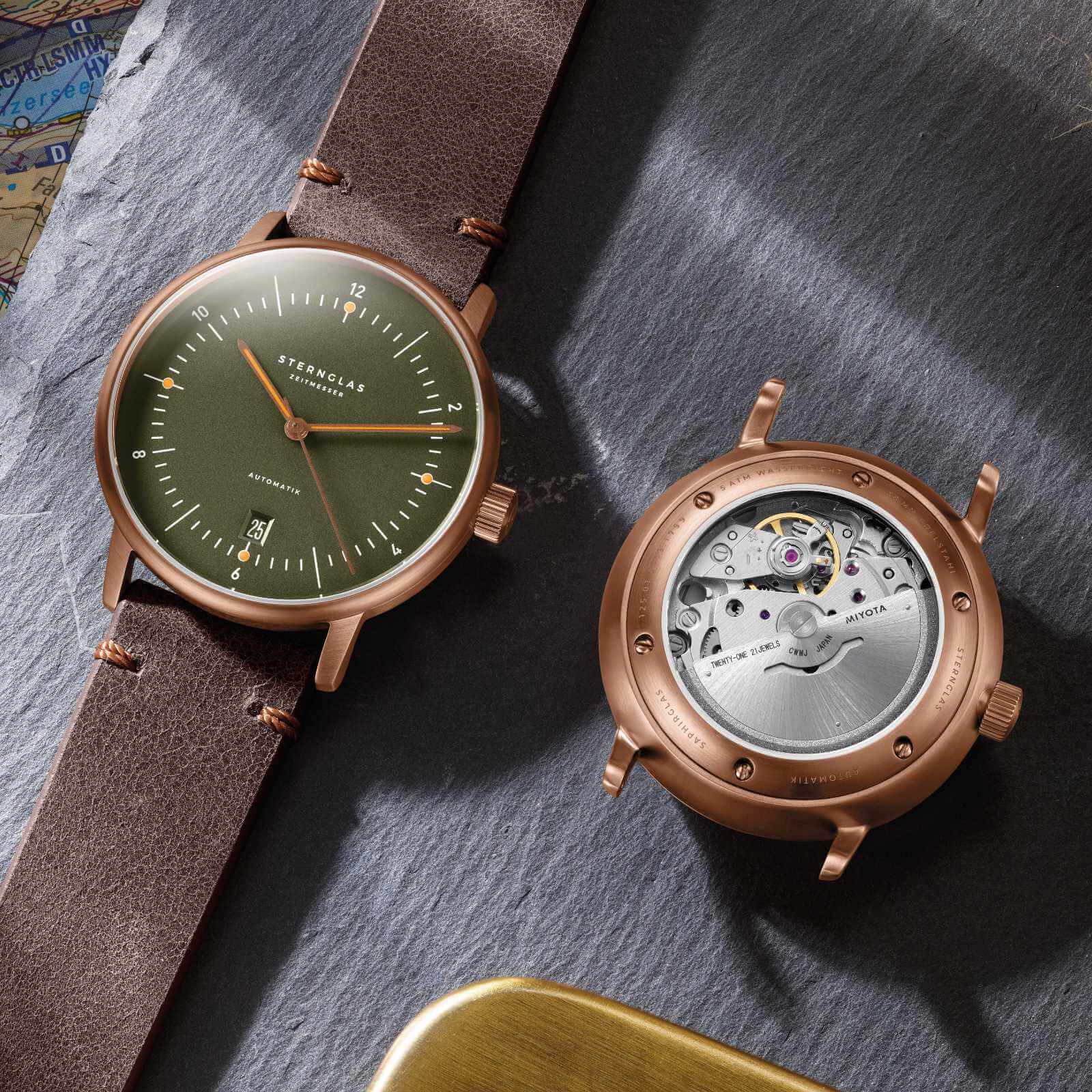 Naos Automatik dark green bronze thumbnail 4