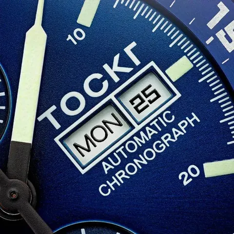 Chronograph - Blue - Leather - 45mm - Automatic
