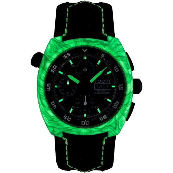 Chronograph - Hydro Dipped - Marble Lume - Leather - 45mm - Automatic thumbnail 2