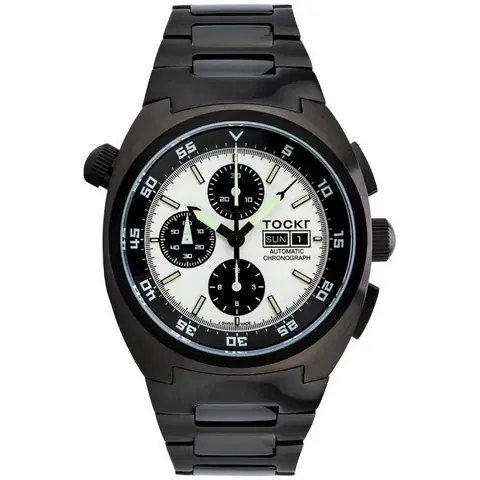 Chronograph - PVD - Panda - Hix - 45mm - Automatic