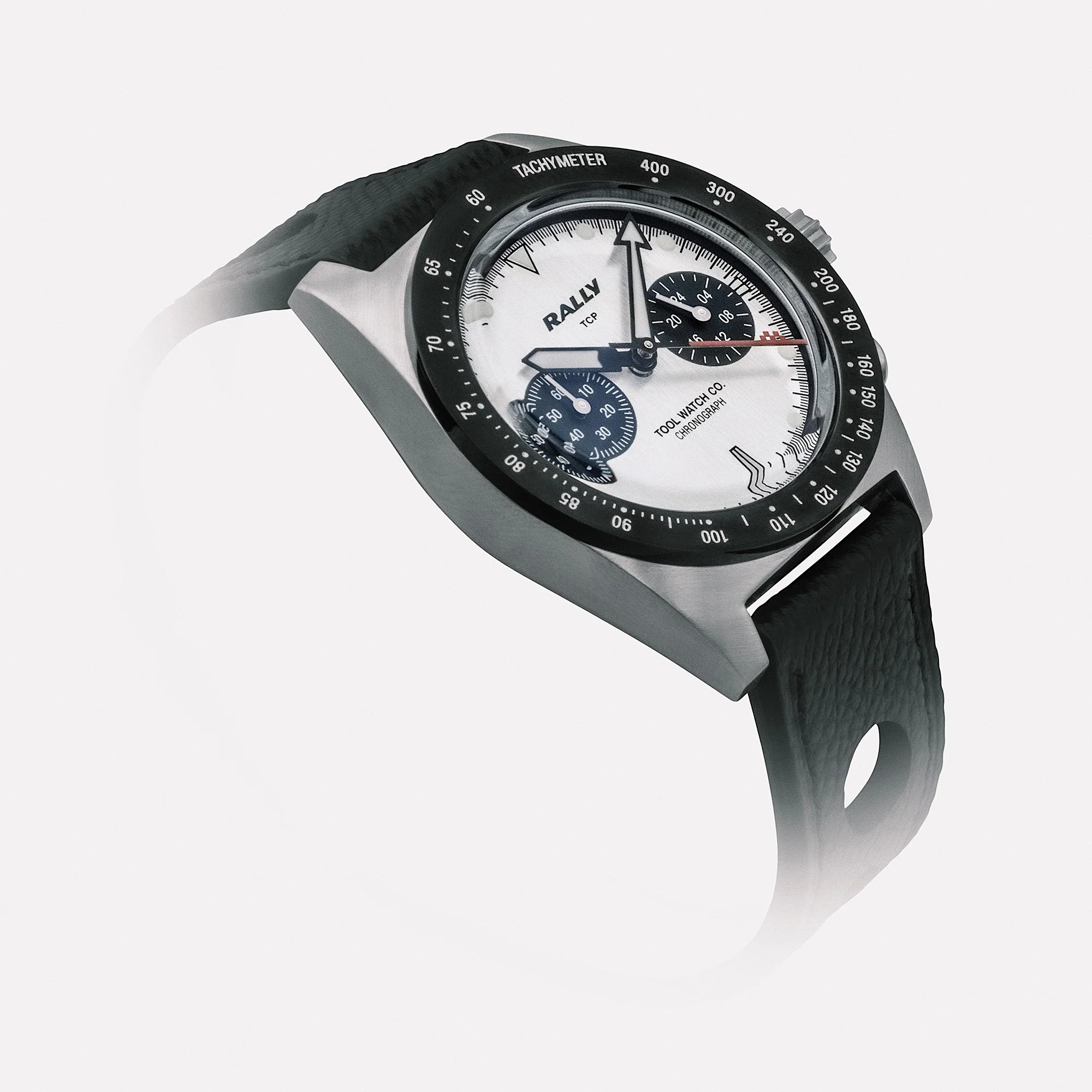 TWCO. Rally Chronograph Red on Silver thumbnail 4