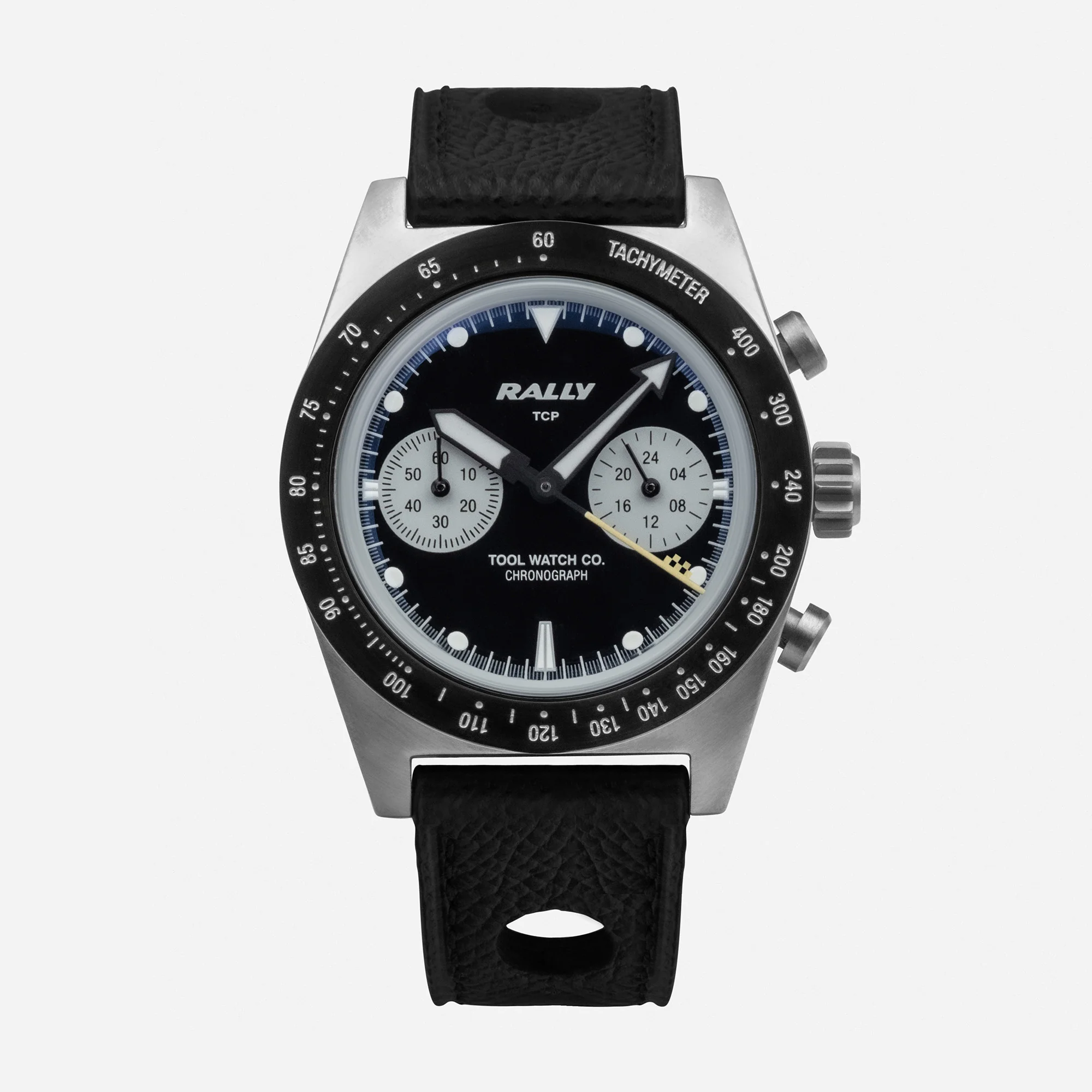 TWCO. Rally Chronograph Yellow on Black thumbnail 3
