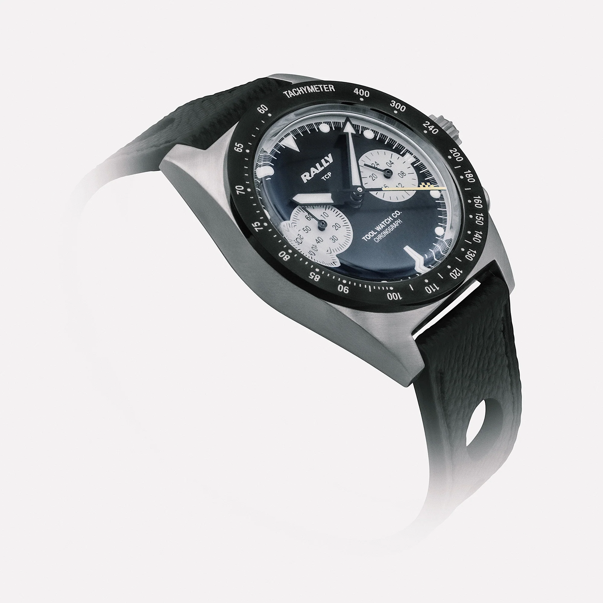 TWCO. Rally Chronograph Yellow on Black thumbnail 4