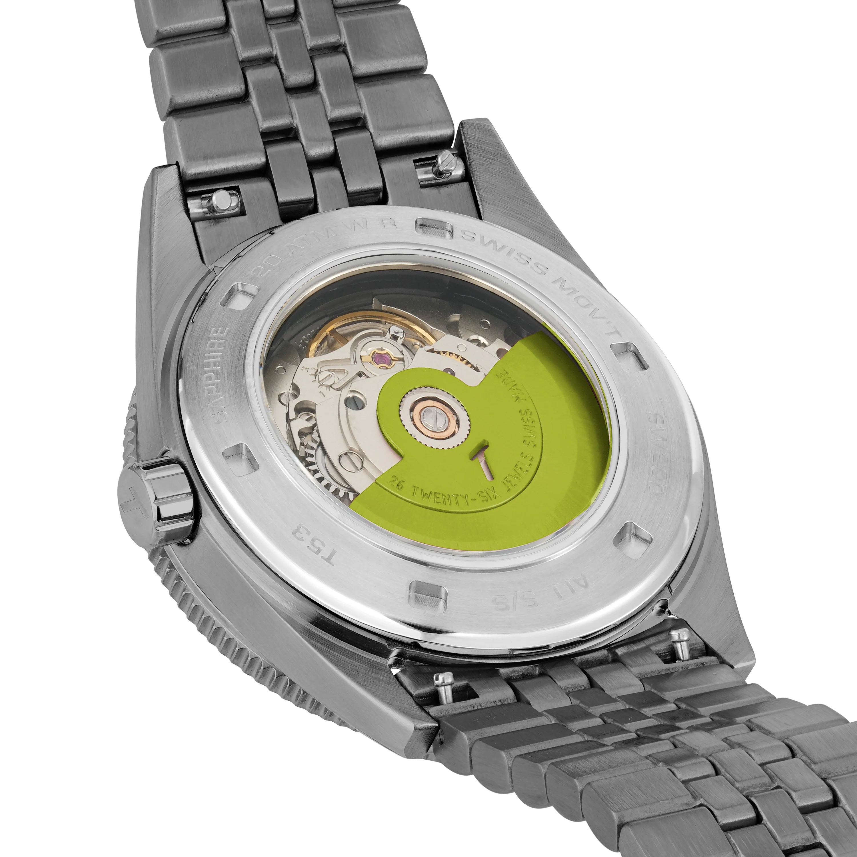 T53 Diver Automatic Gunmetal | 41mm, Black Stainless Steel Strap thumbnail 2