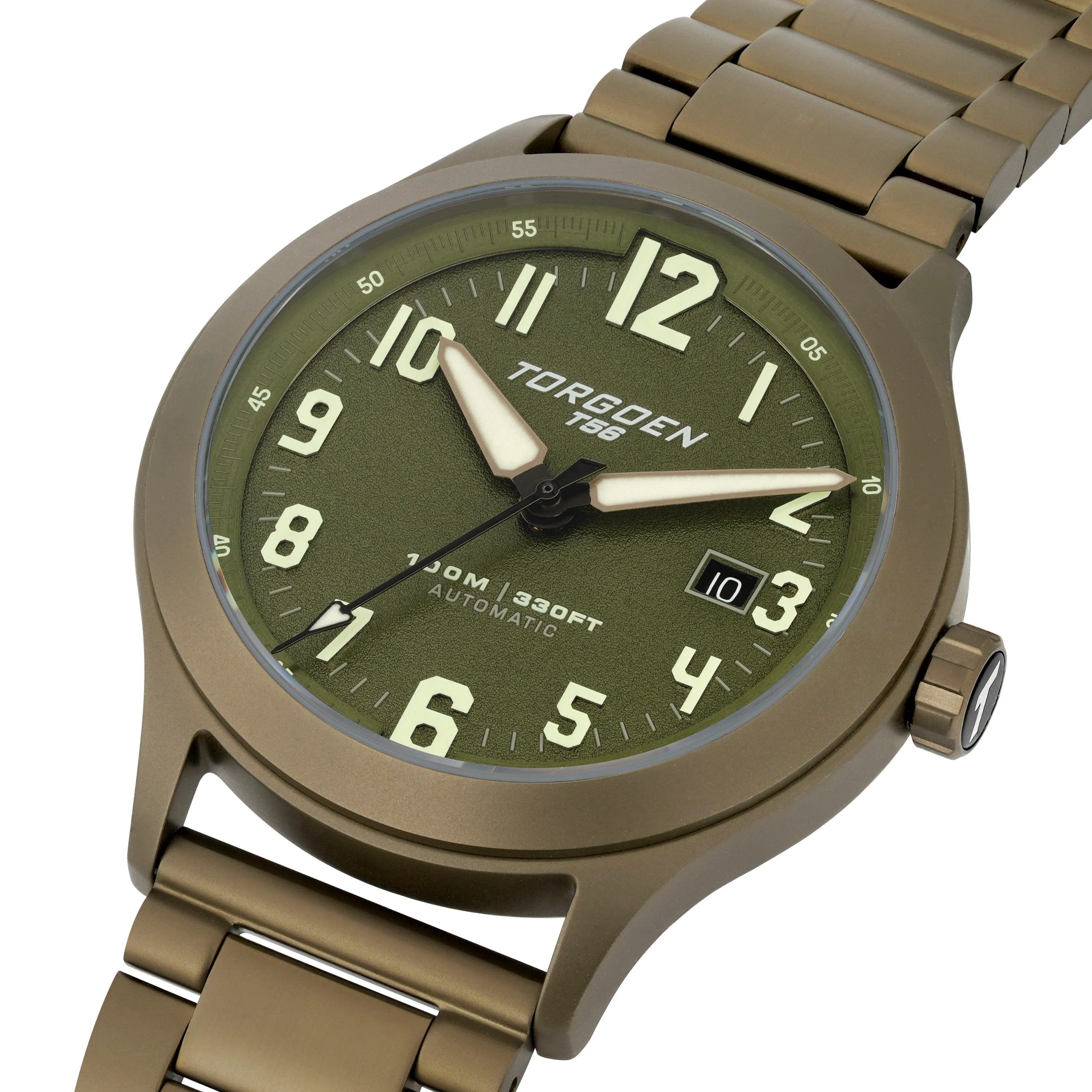 T56 Automatic | 44mm, Khaki Steel Bracelet thumbnail 3