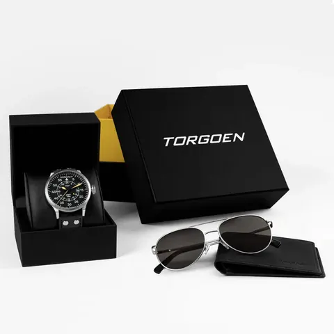 T47 Black Leather Gift Set