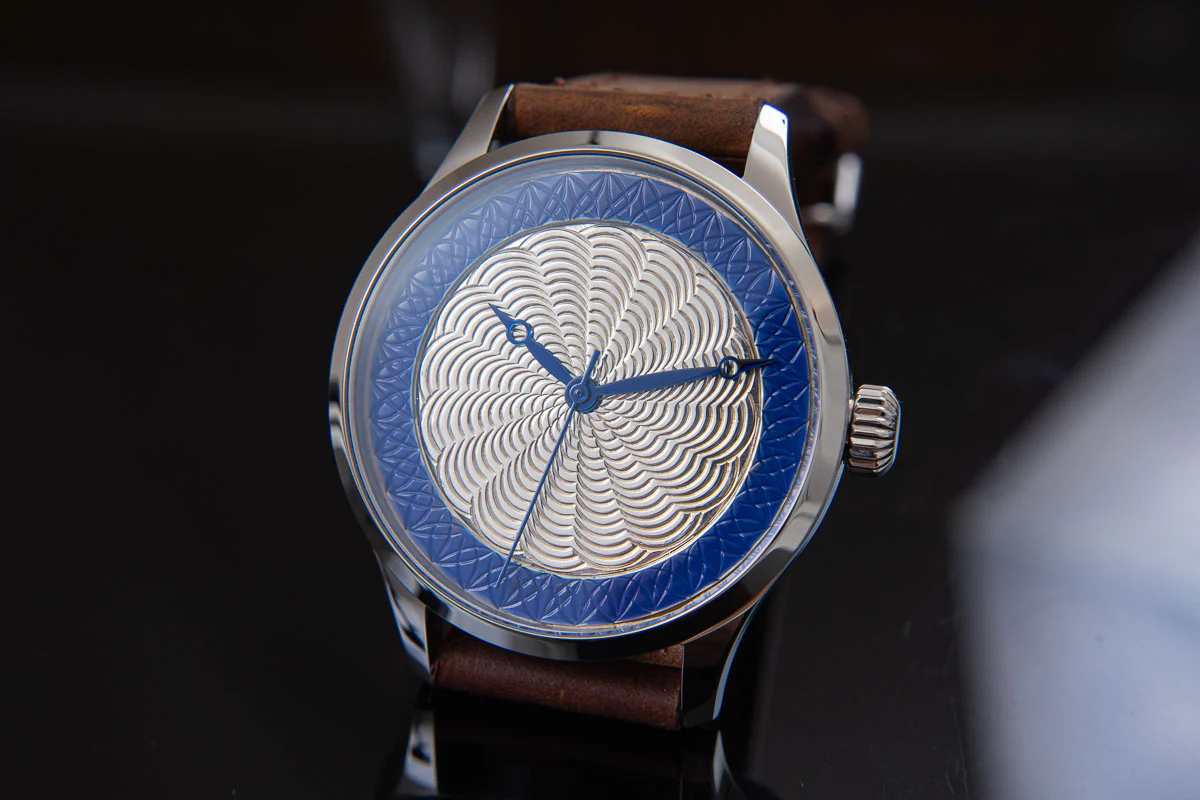 trenyo Freehand Double Guilloche dial with 925 silver thumbnail 4