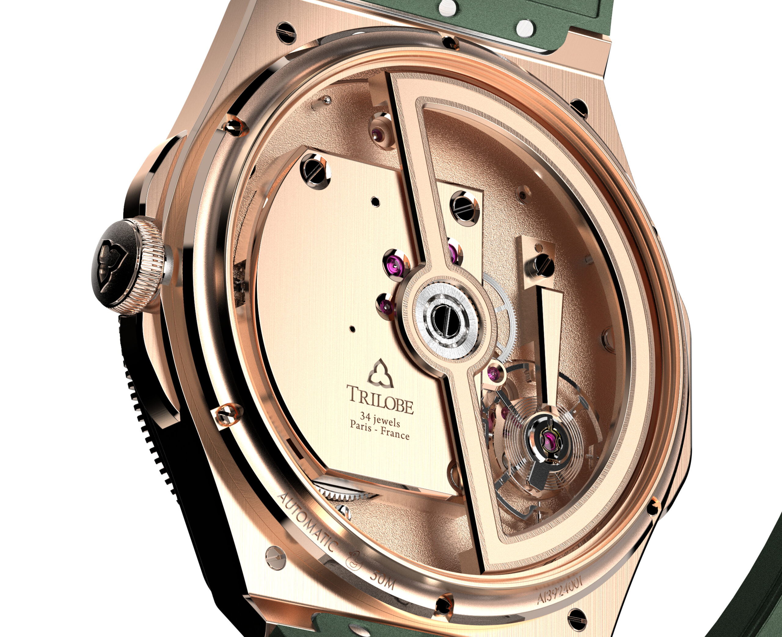 Trente-Deux Sunray Green Rose Gold