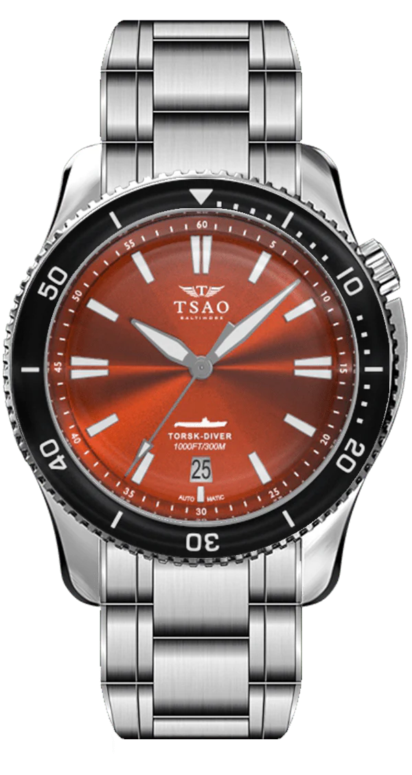 STEEL TORSK-DIVER - CAMDEN ORANGE