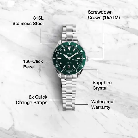DS2 Meridian Green - Quartz 42mm