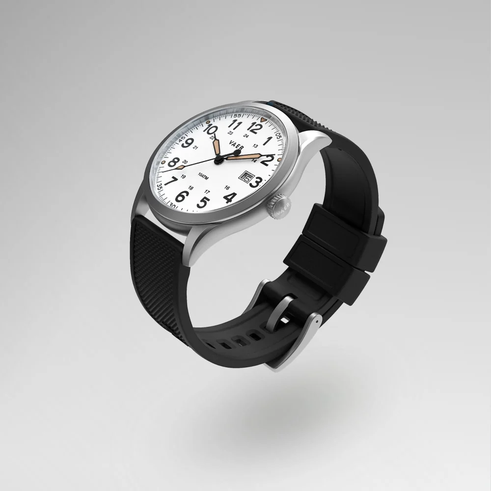 S5 Calendar Field White - 40mm Quartz