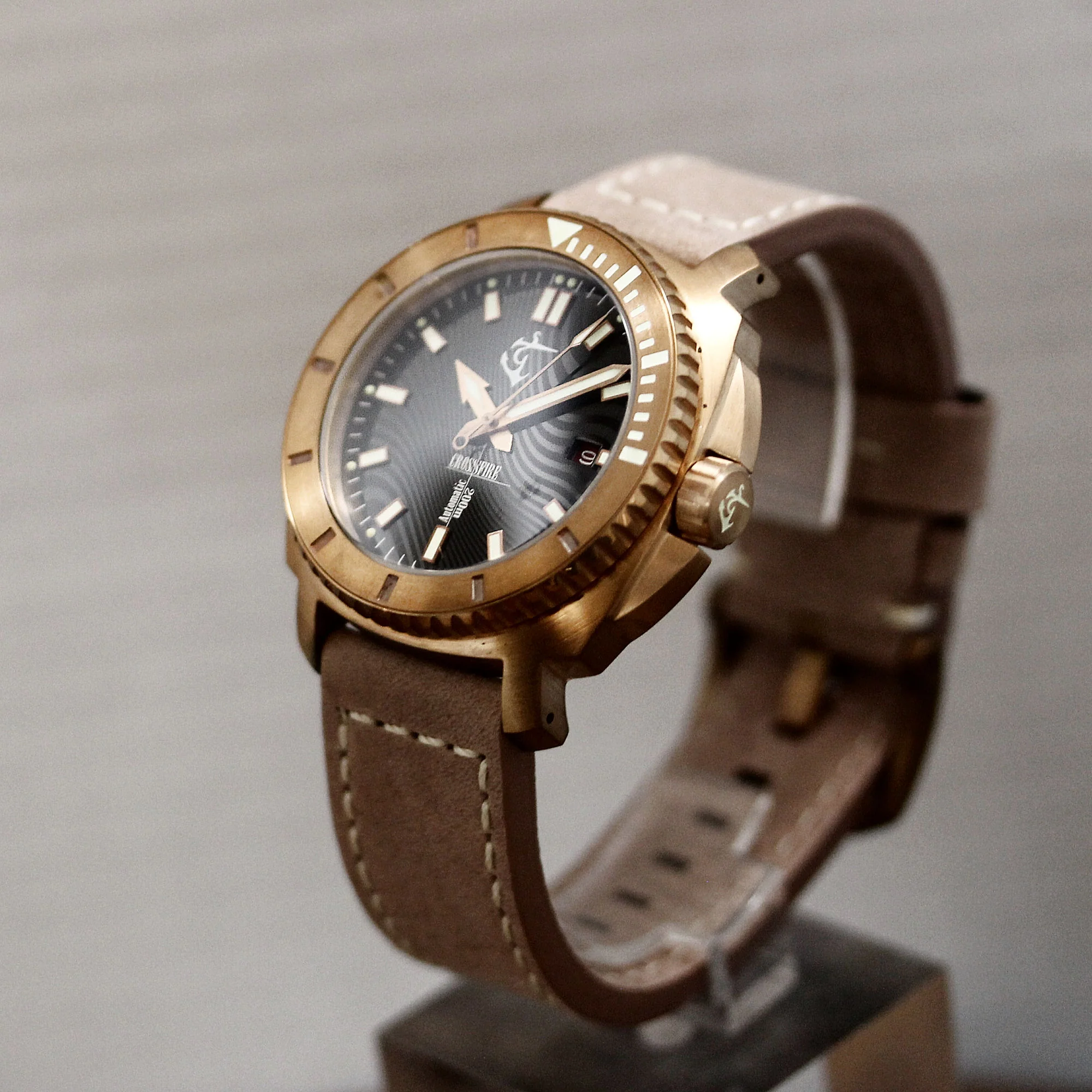 Bronze Crossfire - Black Damasteel Dial thumbnail 4