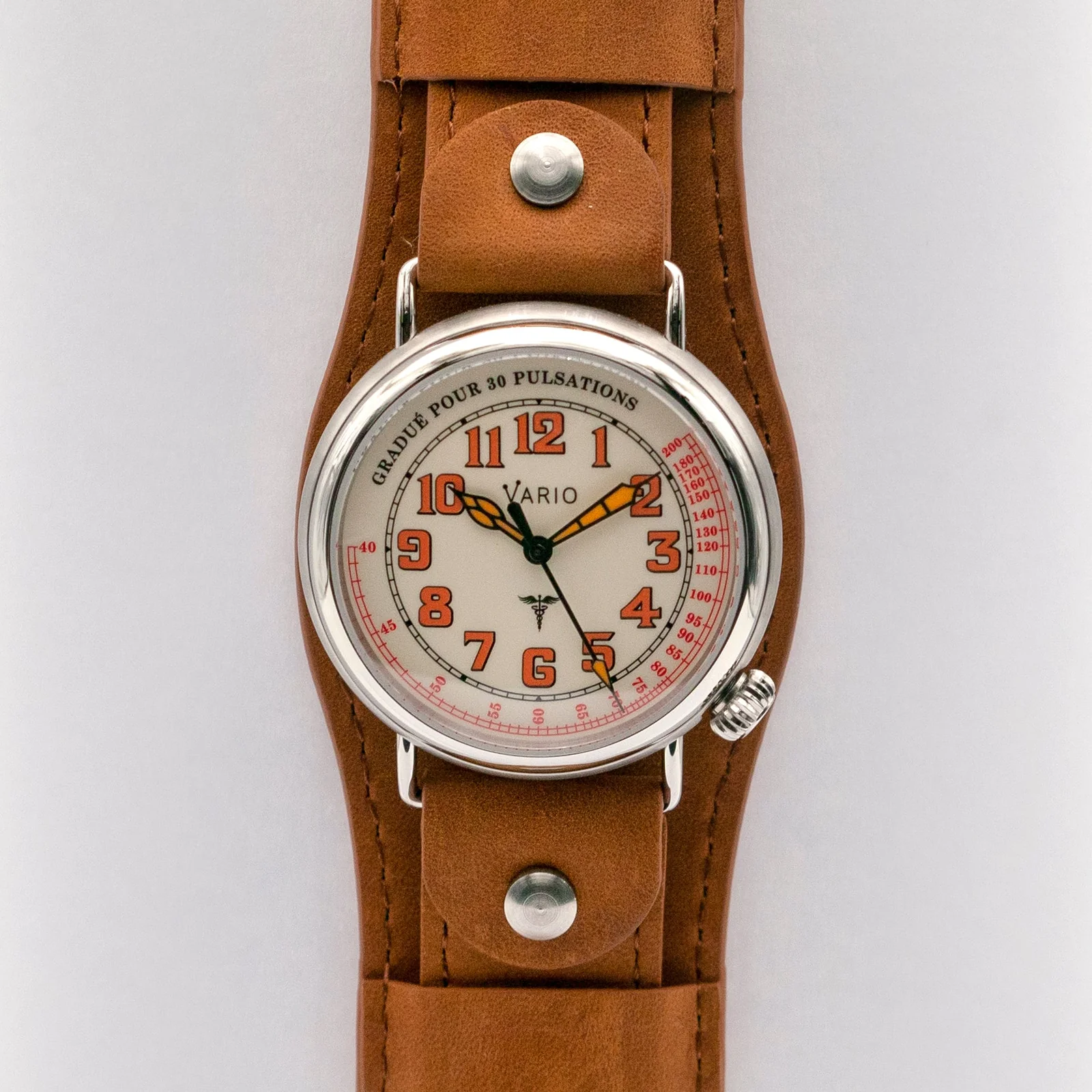Vario 1918 Medic Cream Dial with Orange Lume thumbnail 2