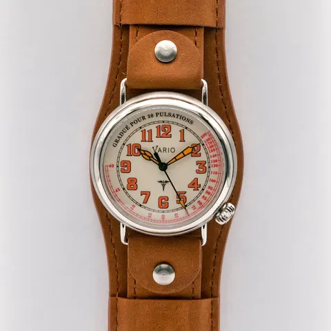 Vario 1918 Medic Cream Dial with Orange Lume