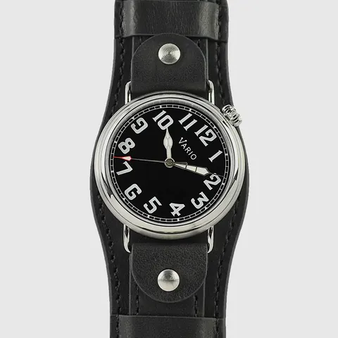 Vario 1918 Pilot Black Dial with White Lume Watch