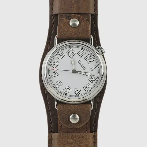 Vario 1918 Pilot White Dial with White Lume Watch