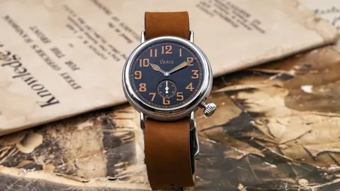 Vario 1918 Trench Black Dial with Orange Lume Watch