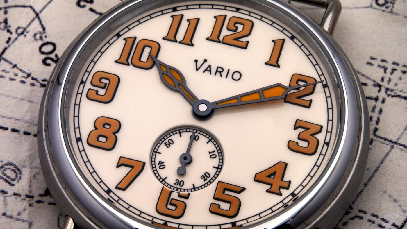 Vario 1918 Trench Cream Dial with Orange Lume Watch thumbnail 2