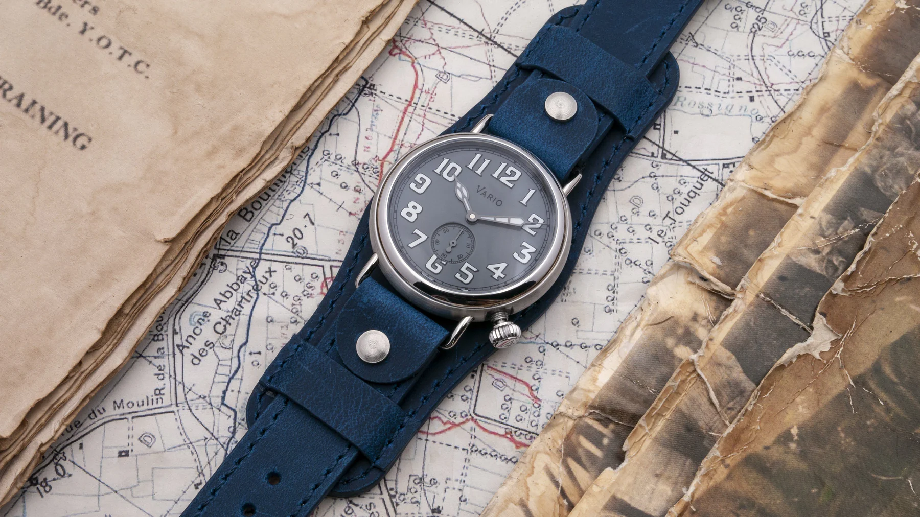 Vario 1918 Trench Grey Dial with White Lume Watch thumbnail 2