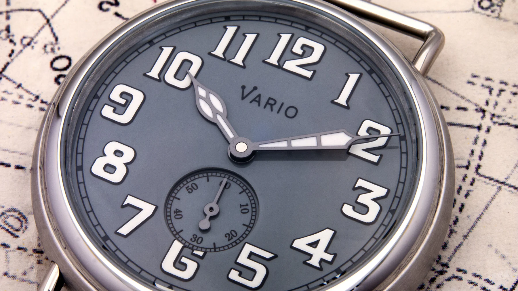 Vario 1918 Trench Grey Dial with White Lume Watch