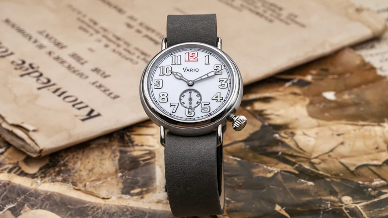 Vario 1918 Trench White Dial with White Lume Watch