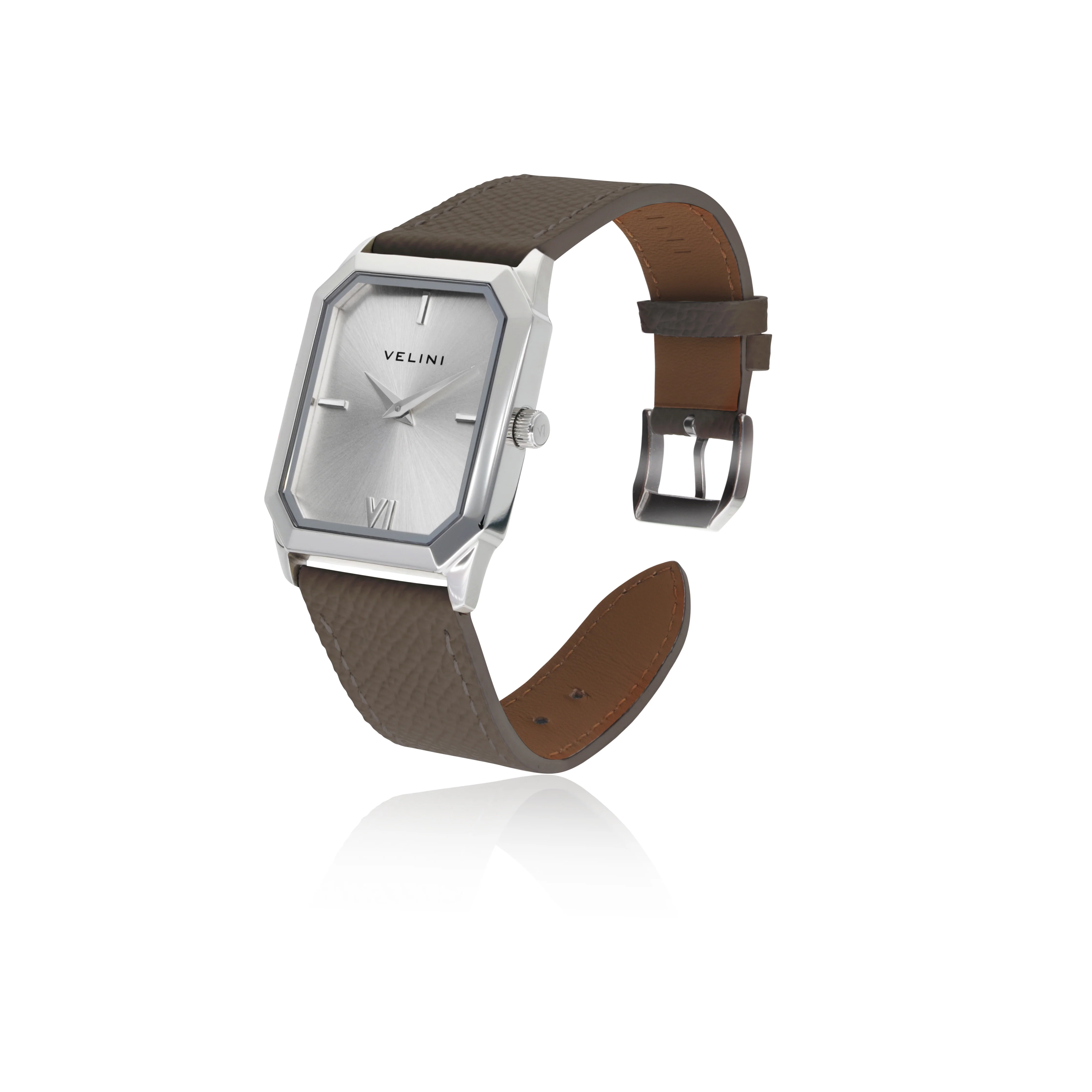 Ref. 102-V with Leather Strap - Taupe thumbnail 2