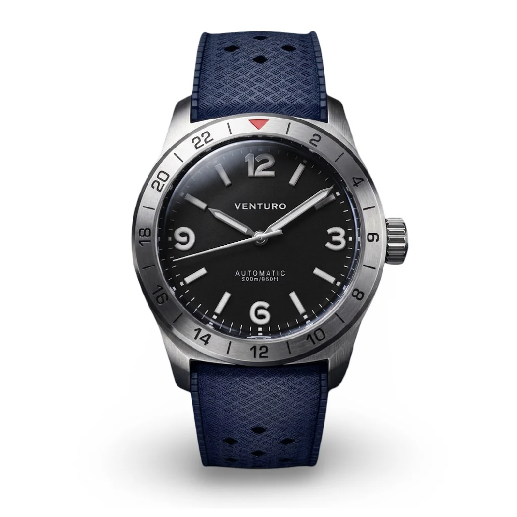 VENTURO Field Watch - Black Dial Blue Lume thumbnail 3