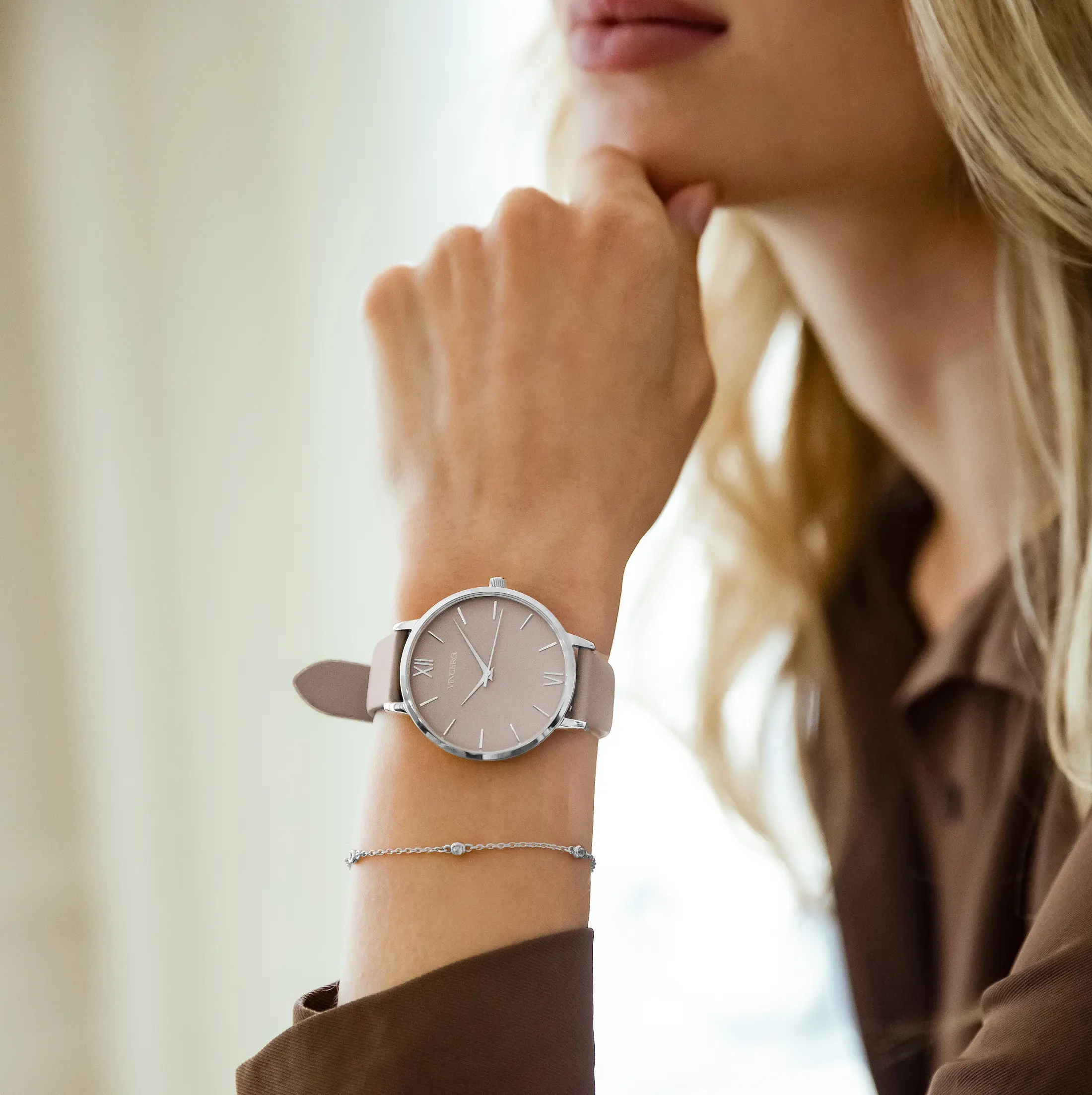Eros Limited Release - Silver + Taupe thumbnail 2