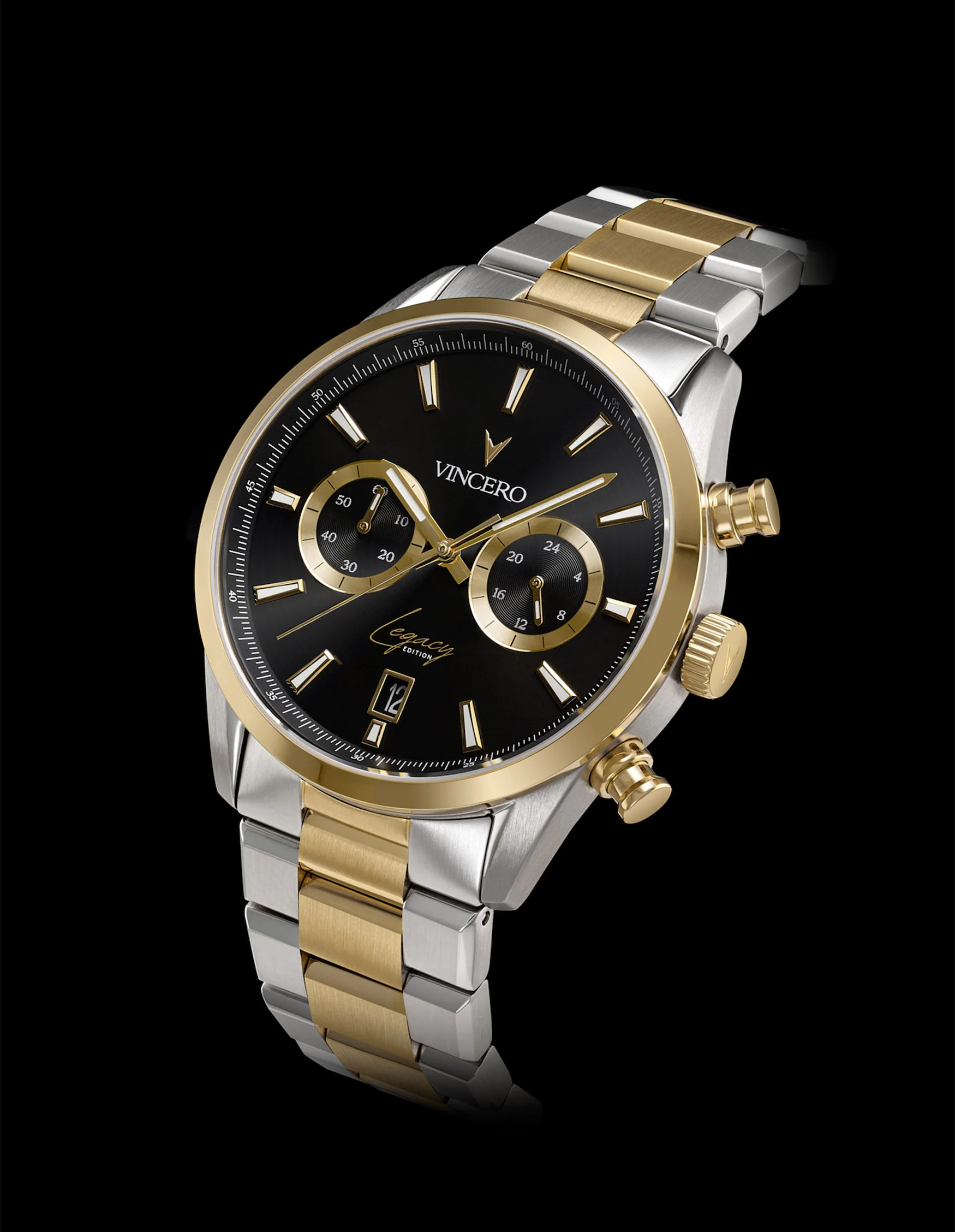 Legacy Chronograph - Black + Gold thumbnail 2