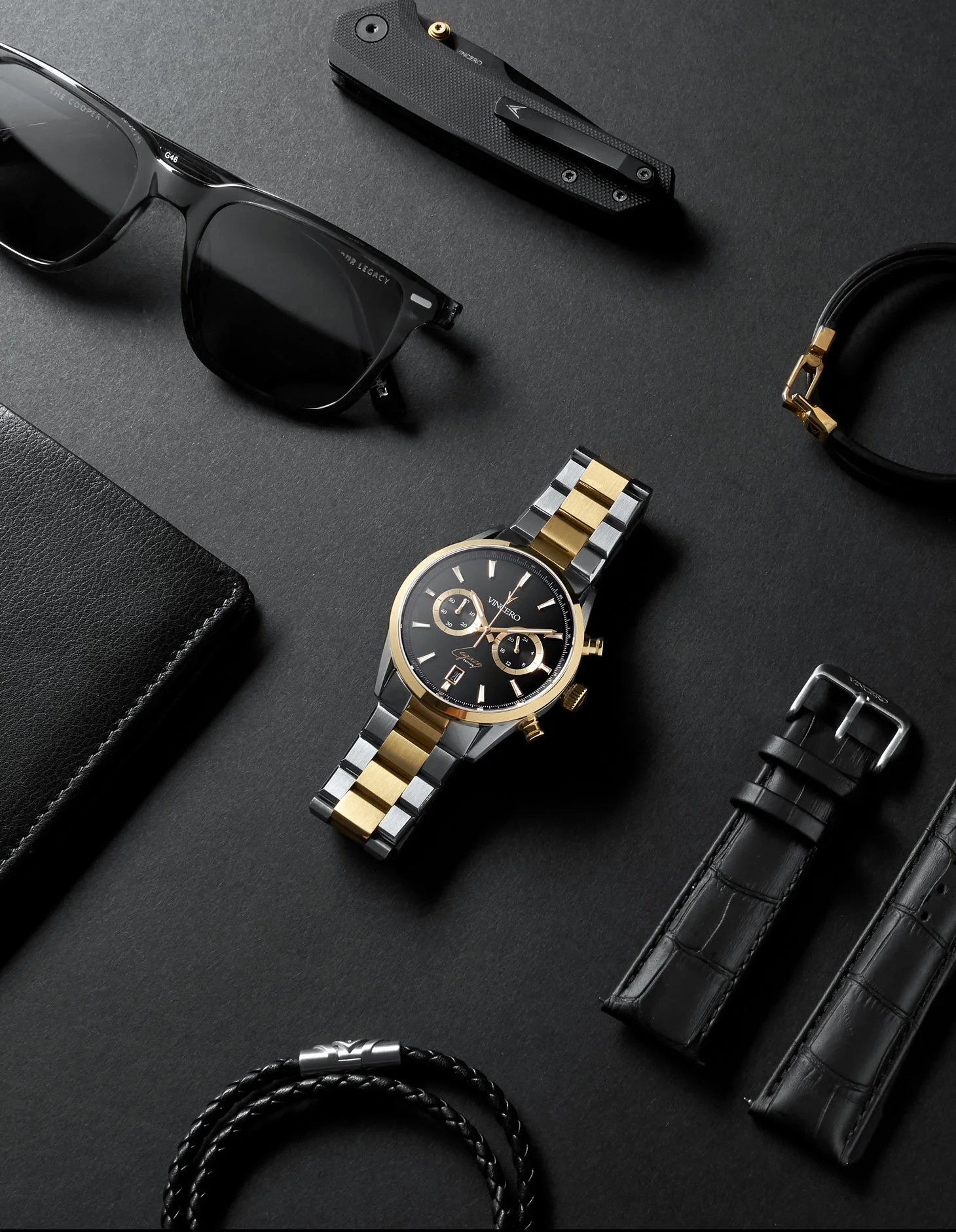 Legacy Chronograph - Black + Gold thumbnail 3