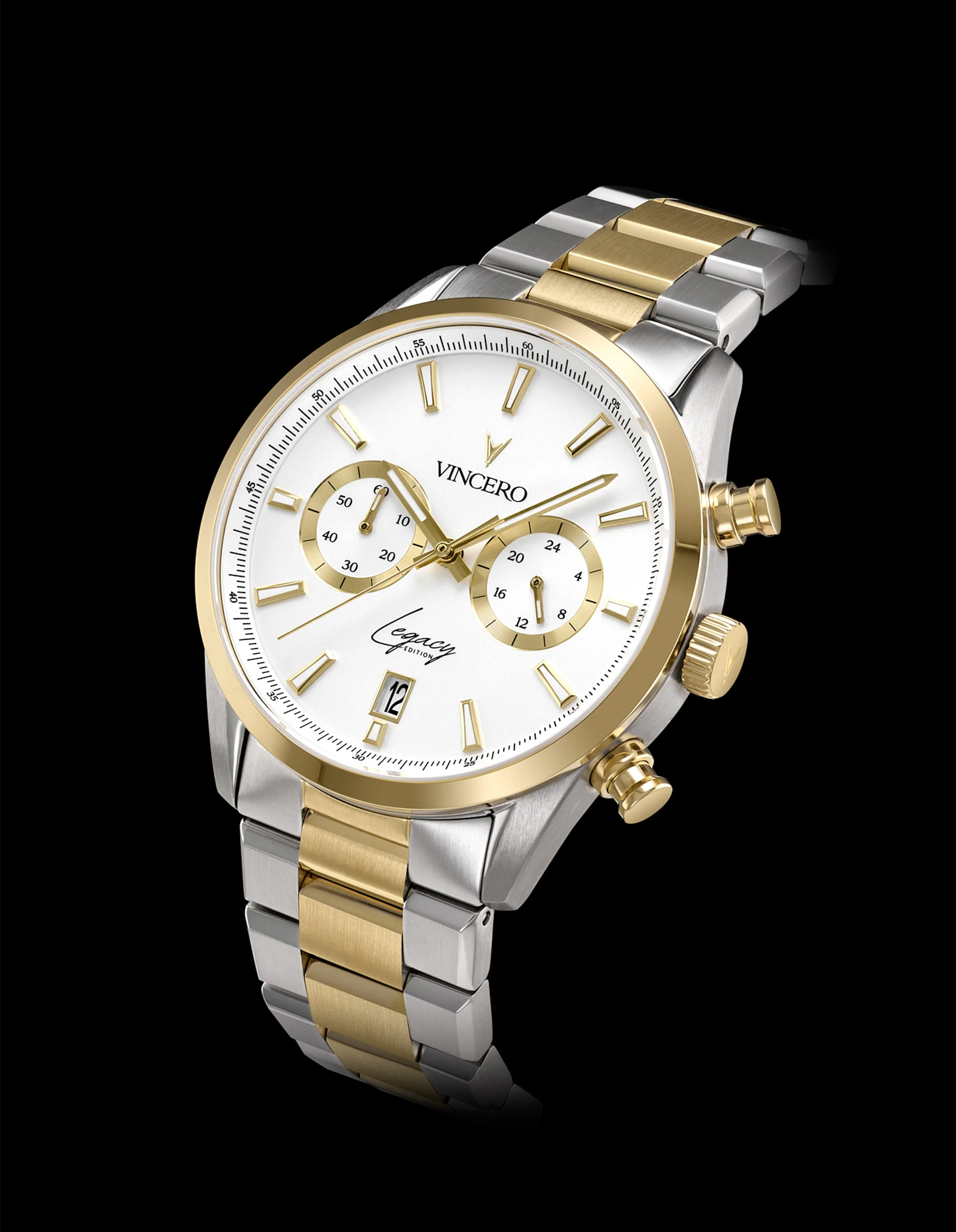 Legacy Chronograph - White + Gold thumbnail 2