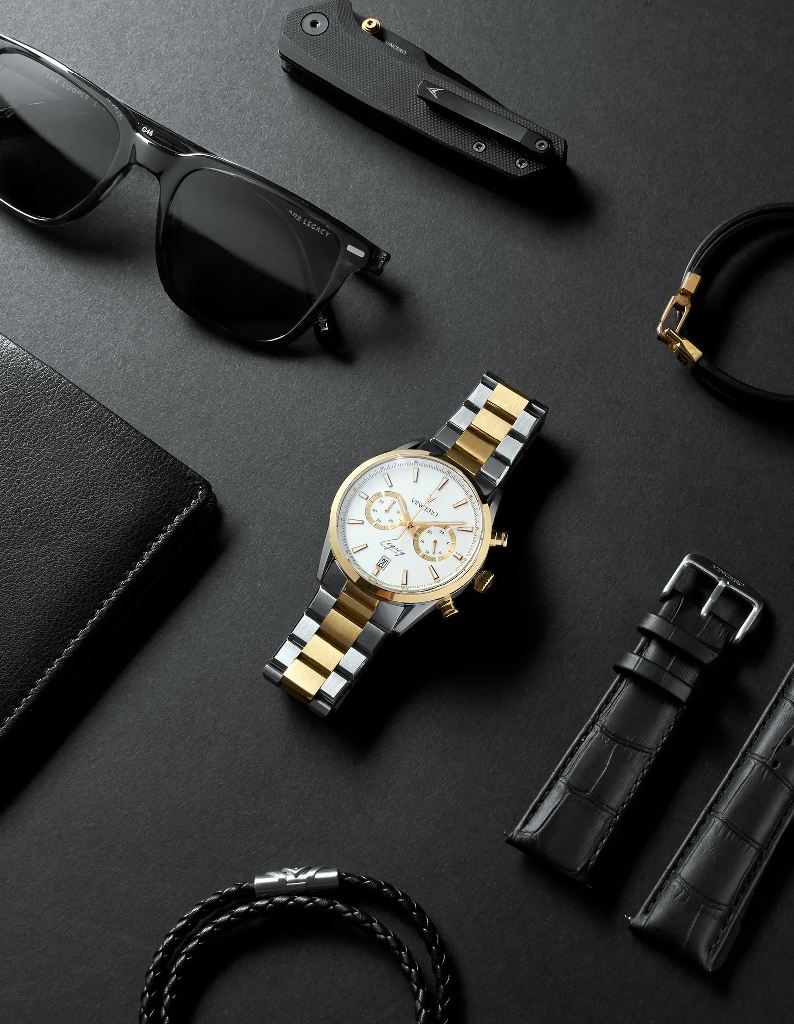 Legacy Chronograph - White + Gold thumbnail 3