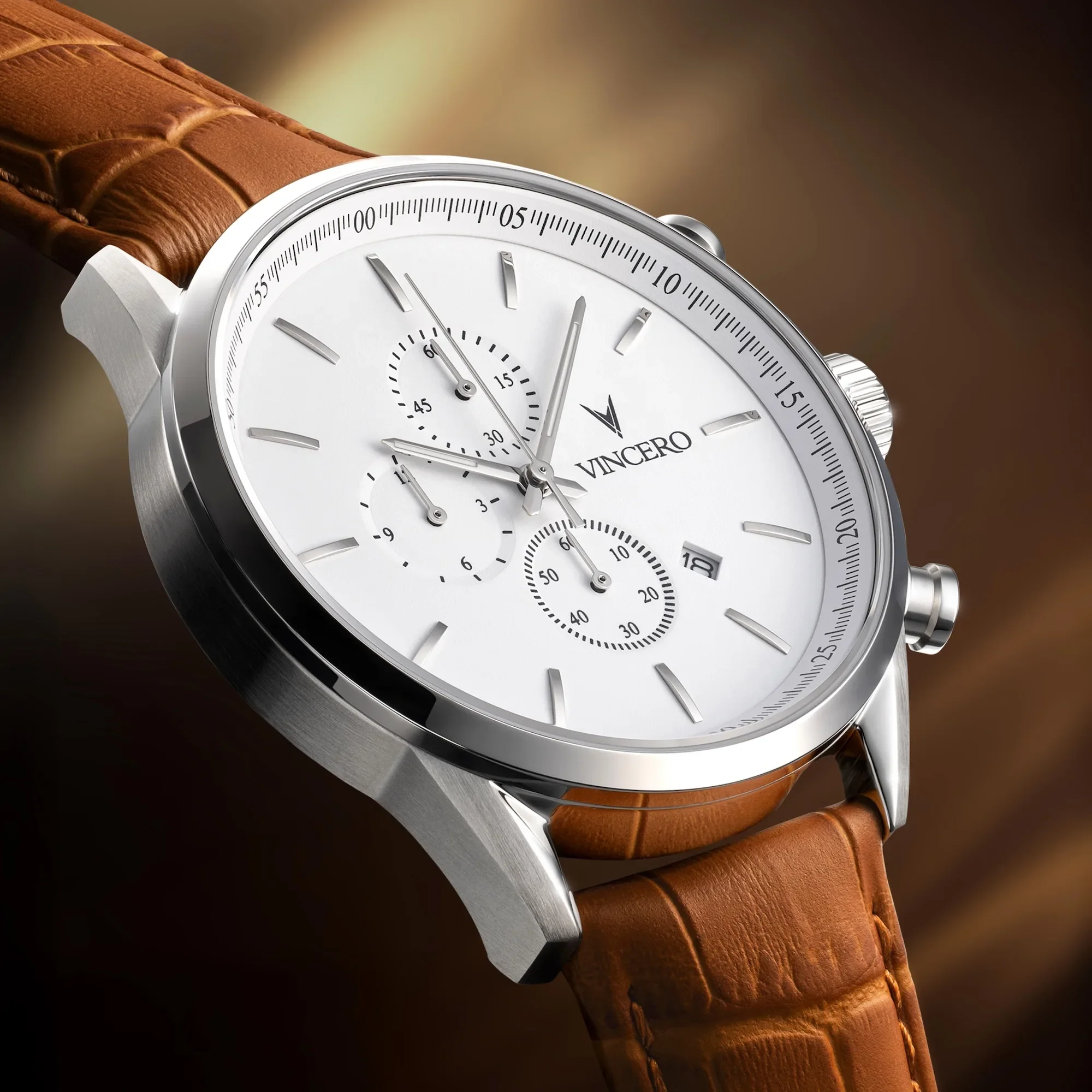 The Chrono S2 - Silver/Tan thumbnail 3