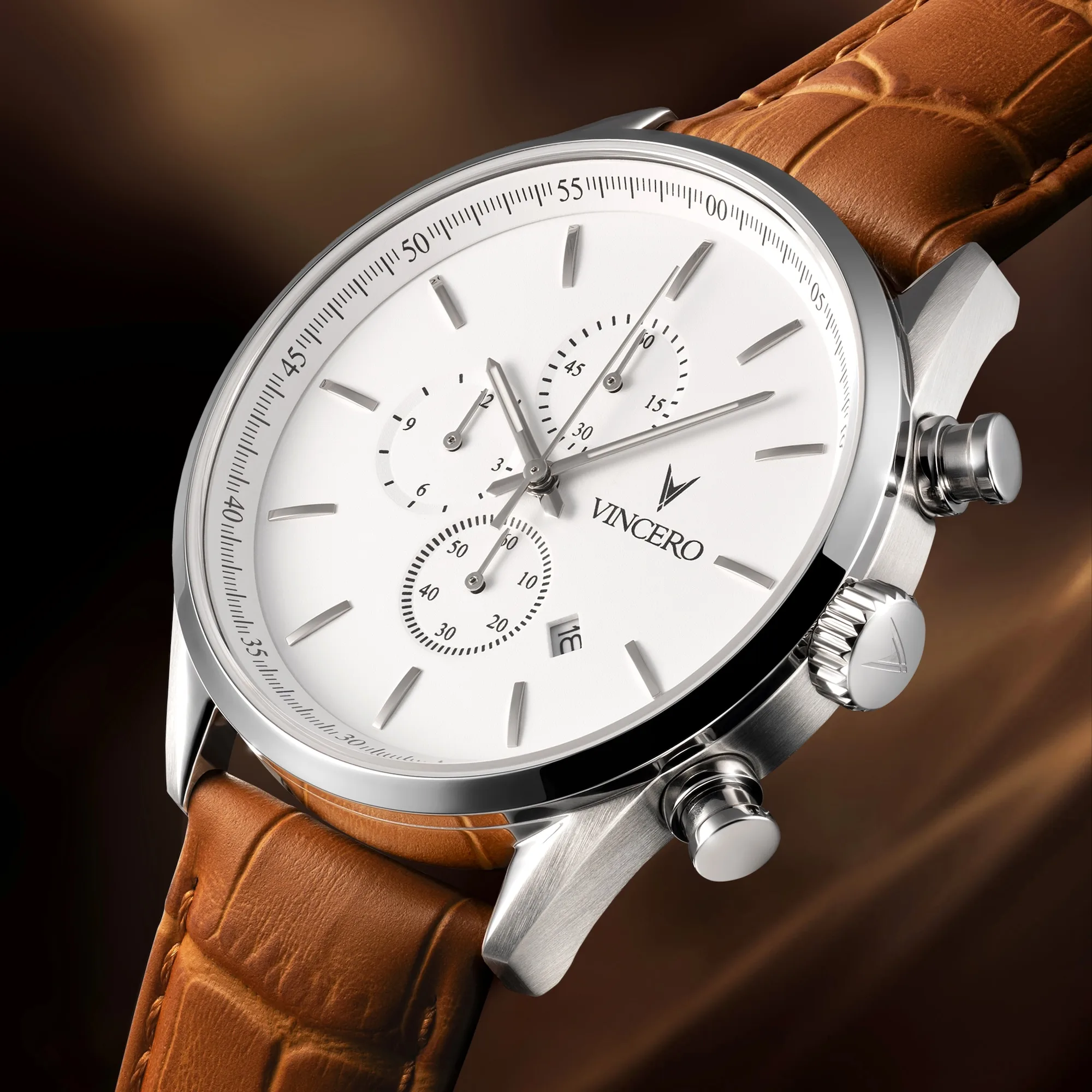 The Chrono S2 - Silver/Tan thumbnail 4