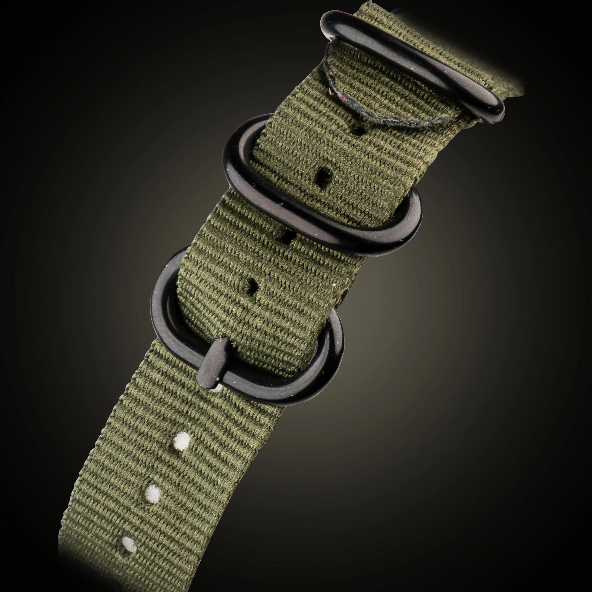 Blackout / White / Nylon - Green Tactical Gurkha