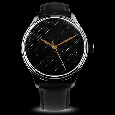 Gold / Black / No Date Dream Watch - Black Moon
