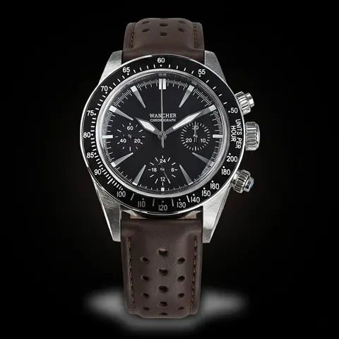 Rally Brown Leather Strap Chronograph