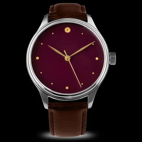 Silver / Brown Dream Watch - Urushi Purple