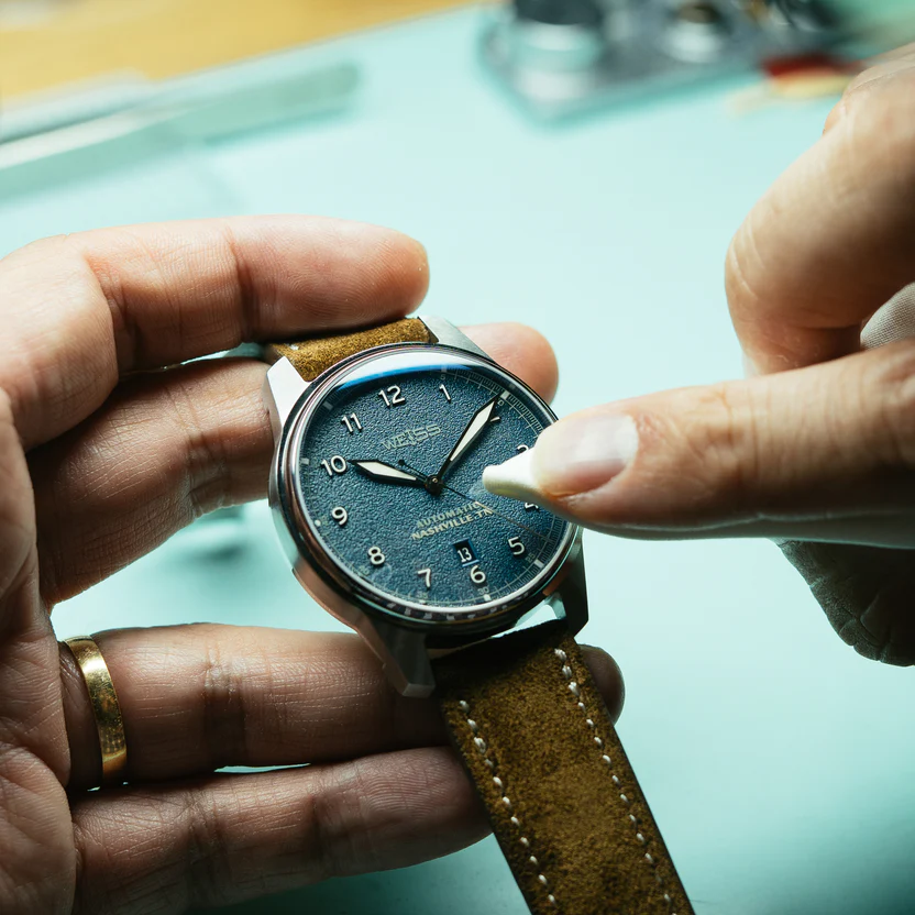*Limited Edition* 42mm Automatic Issue Field Watch: Textured Denim Dial thumbnail 2