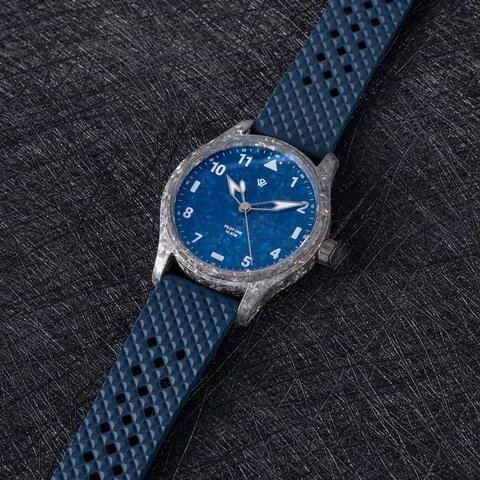 Anniversary Flieger  Crystalized Ti-P5 & Blue (NH38A No-date)  40 mm