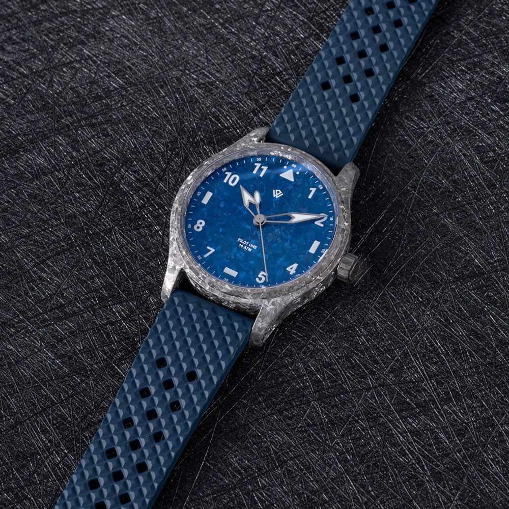 Anniversary Flieger Crystalized Ti-P5 & Blue (NH38A No-date) 40 mm