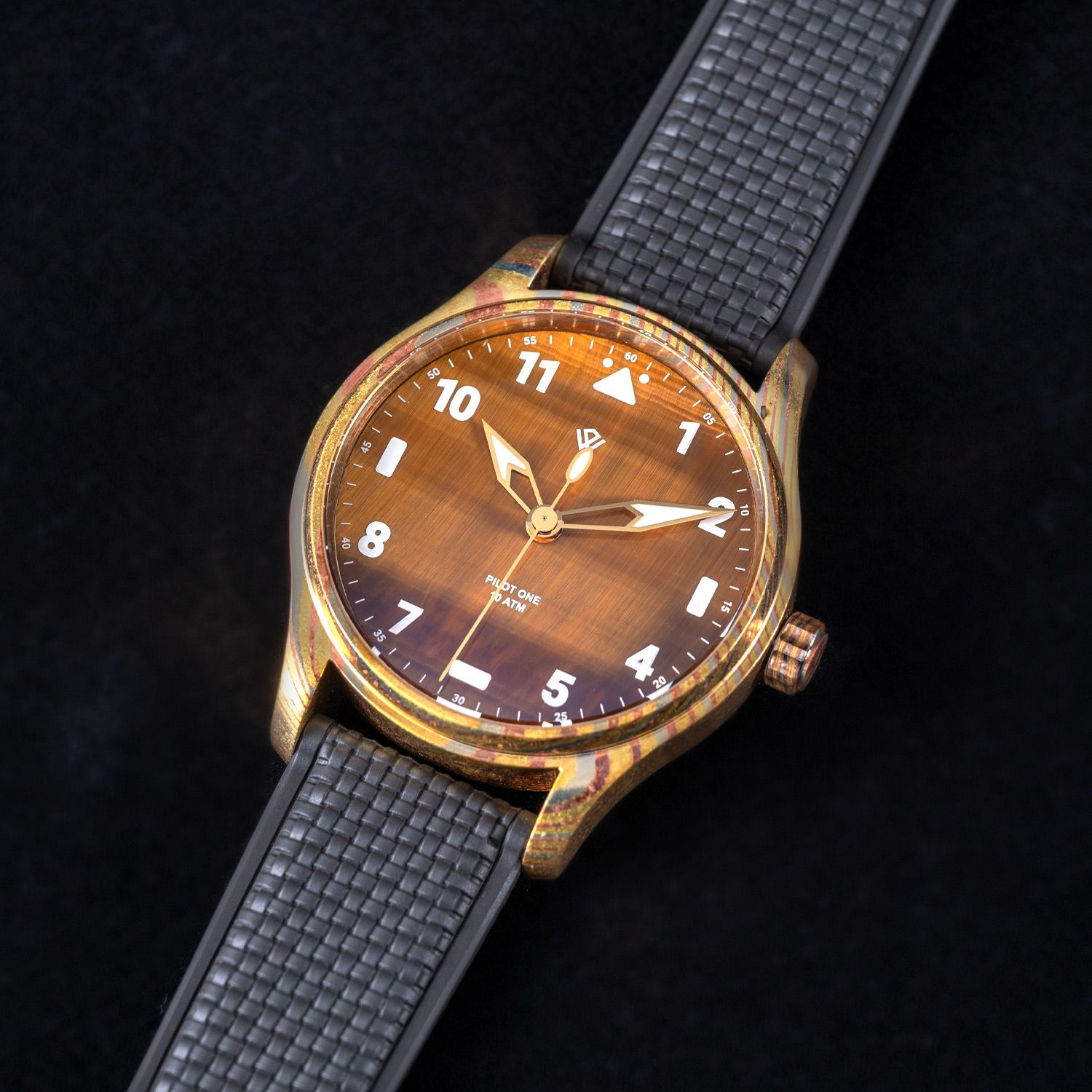 Anniversary Flieger Mokume Gane & Tiger Eye (NH38A No-date) 40 mm