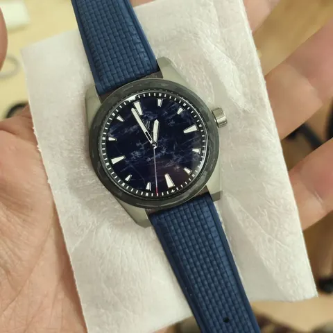 Basilea 39 mm  Blue marble Dial, Grade 5 Titanium, Soprod M100