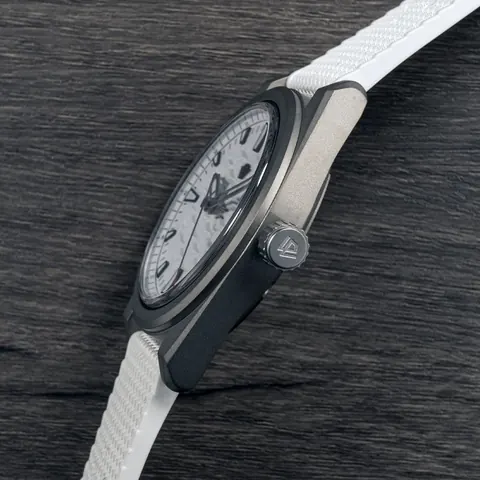 Basilea Rain Flower Stone  Grade 5 Titanium, 39 mm