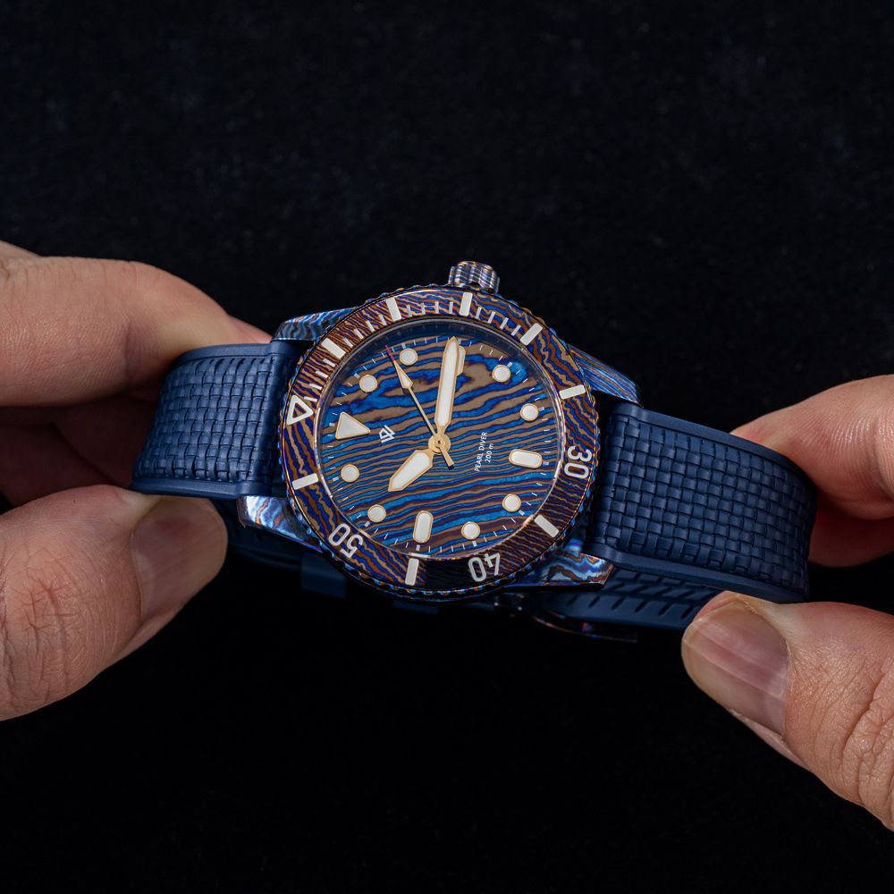 Timascus Pearl Diver V2 39 mm, 200 m thumbnail 2