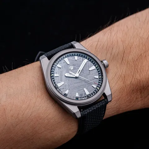 US STOCK Basilea 39 mm  Meteorite Dial, Grade 5 Titanium, Soprod M100
