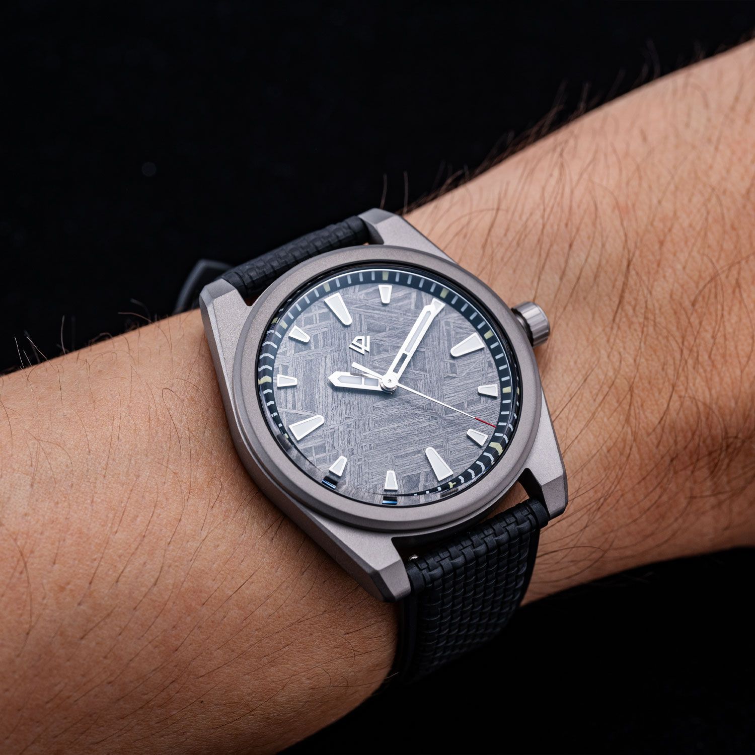 US STOCK Basilea 39 mm Meteorite Dial, Grade 5 Titanium, Soprod M100