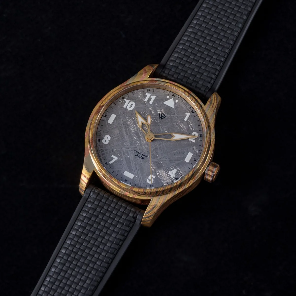US STOCK Flieger Mokume Gane & Meteorite (NH38A No-date) 40 mm selected view