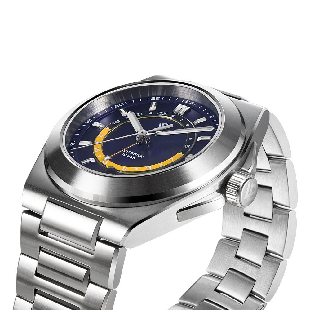 WIC006 GMT Blue - 38 mm Stainless Steel Sports Watch