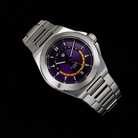 WIC006 GMT Purple - 38 mm Stainless Steel Sports Watch